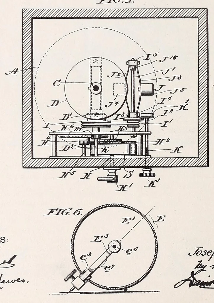 An illustration from [Graphophone patents], 1878, leaf 124