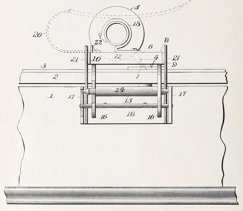 An illustration from [Graphophone patents], 1878, leaf 420