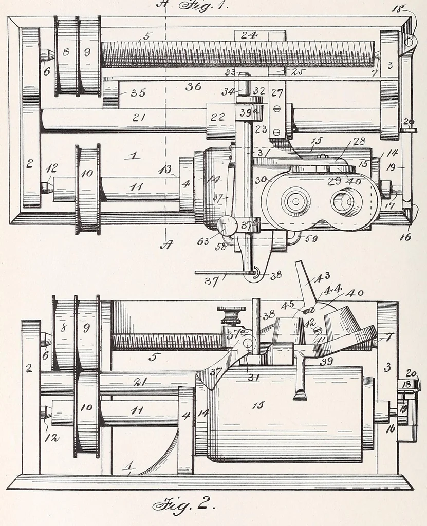 An illustration from [Graphophone patents], 1878, leaf 112