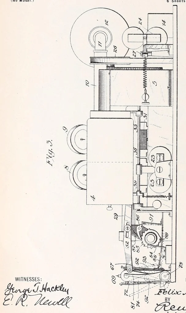 An illustration from [Graphophone patents], 1878, leaf 302