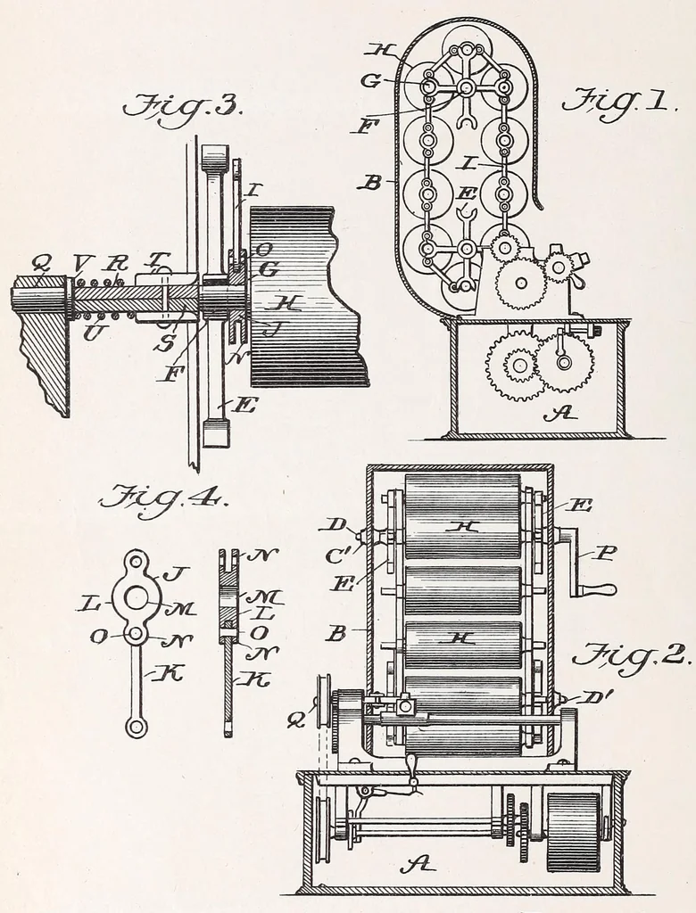 An illustration from [Graphophone patents], 1878, leaf 432