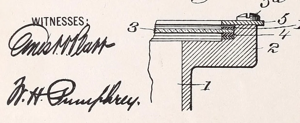 An illustration from [Graphophone patents], 1878, leaf 534