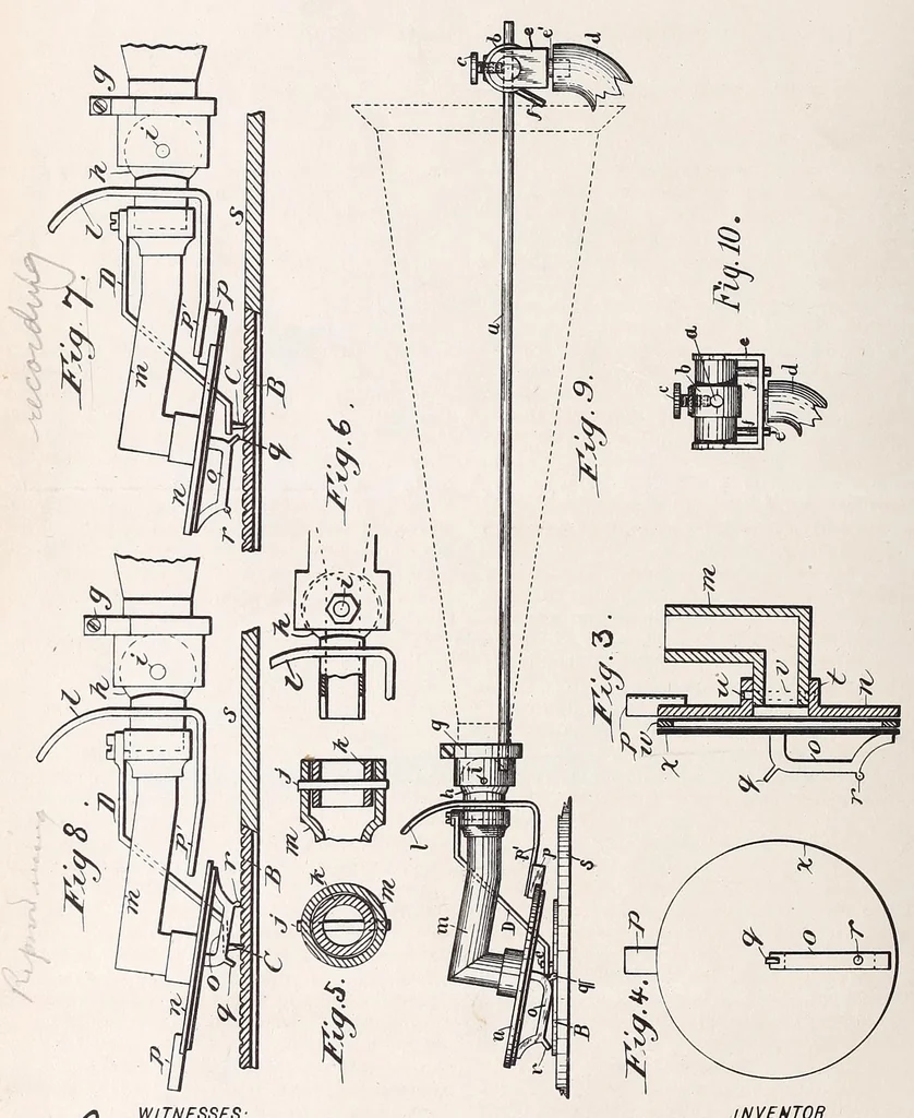 An illustration from [Graphophone patents], 1878, leaf 704