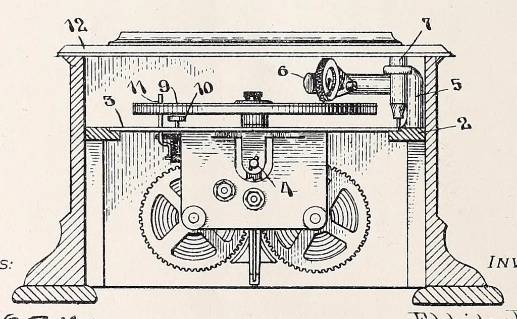 An illustration from [Graphophone patents], 1878, leaf 336