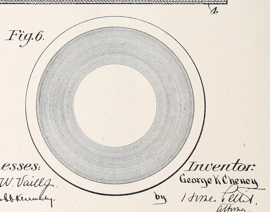 An illustration from [Graphophone patents], 1878, leaf 504