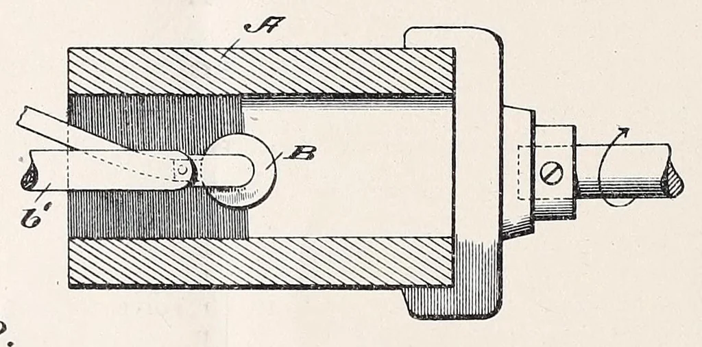 An illustration from [Graphophone patents], 1878, leaf 552