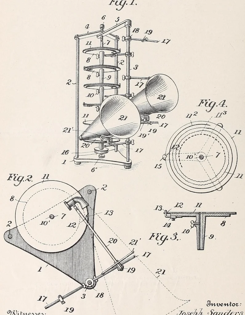 An illustration from [Graphophone patents], 1878, leaf 590