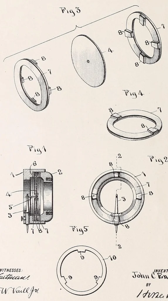 An illustration from [Graphophone patents], 1878, leaf 74