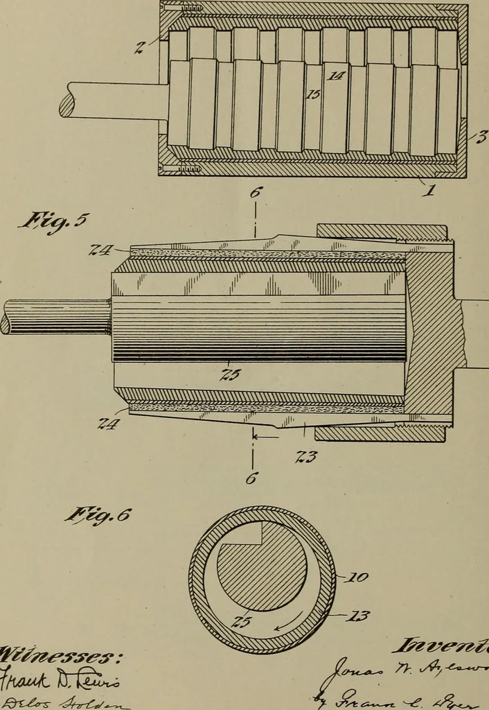 An illustration from [Graphophone patents], 1878, leaf 1023