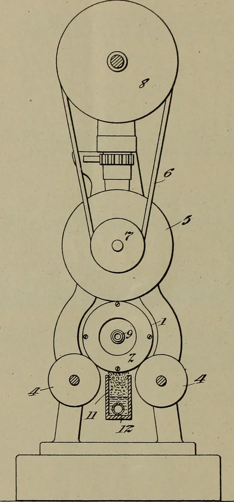 An illustration from [Graphophone patents], 1878, leaf 1025