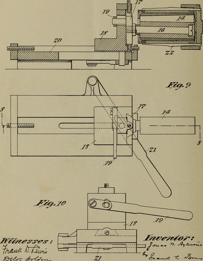 An illustration from [Graphophone patents], 1878, leaf 1027