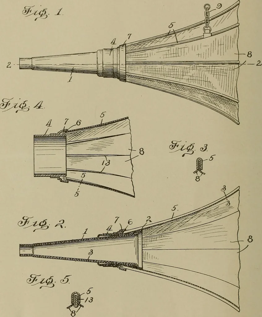 An illustration from [Graphophone patents], 1878, leaf 105