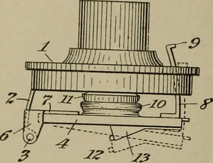 An illustration from [Graphophone patents], 1878, leaf 1053