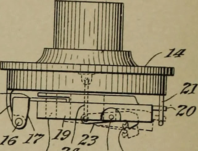 An illustration from [Graphophone patents], 1878, leaf 1053