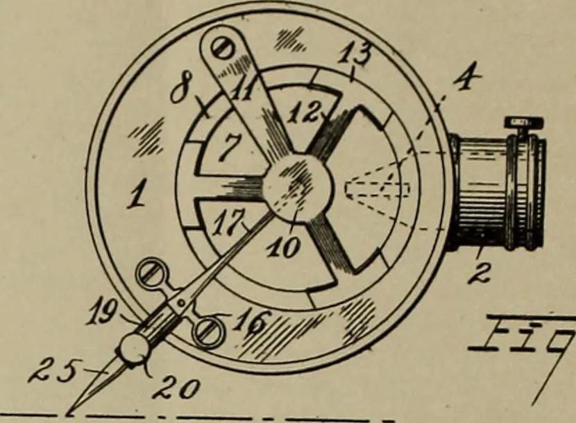An illustration from [Graphophone patents], 1878, leaf 1057