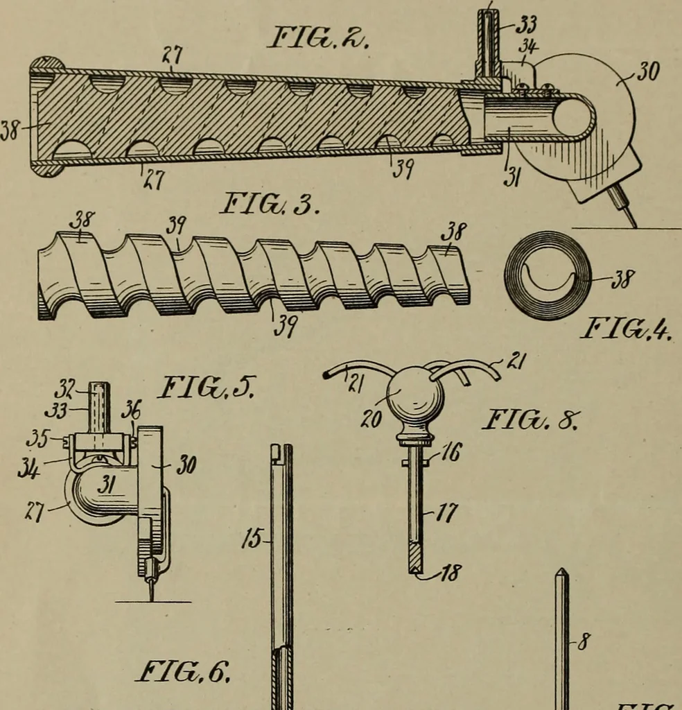 An illustration from [Graphophone patents], 1878, leaf 1097