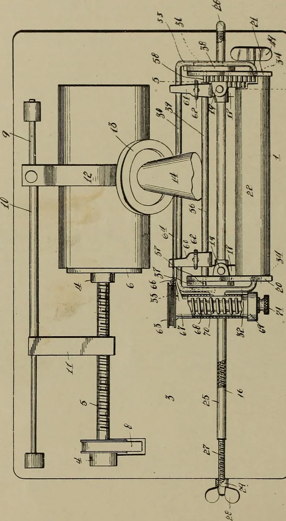 An illustration from [Graphophone patents], 1878, leaf 1101