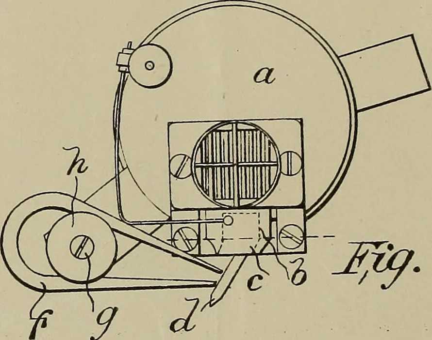 An illustration from [Graphophone patents], 1878, leaf 115