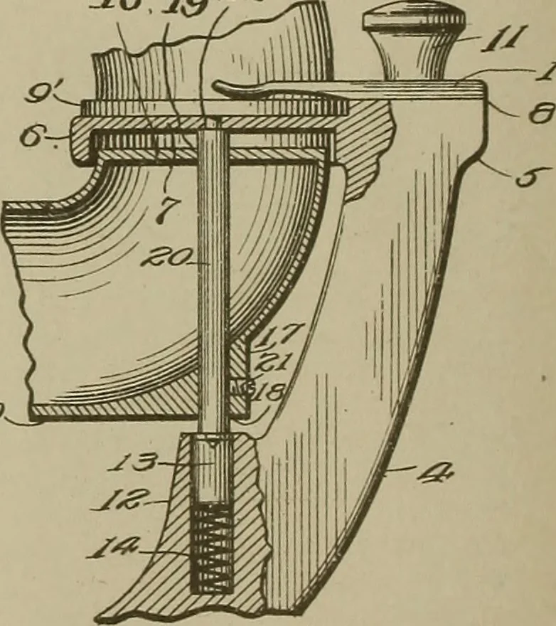 An illustration from [Graphophone patents], 1878, leaf 135