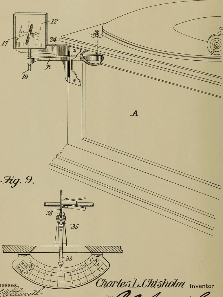 An illustration from [Graphophone patents], 1878, leaf 149