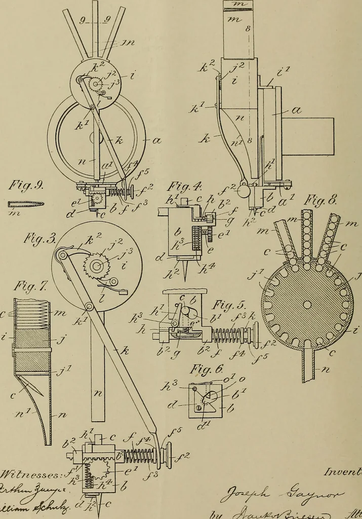 An illustration from [Graphophone patents], 1878, leaf 193