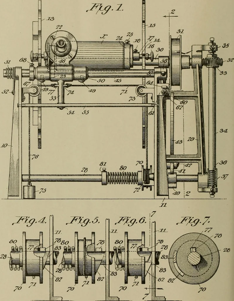 An illustration from [Graphophone patents], 1878, leaf 215