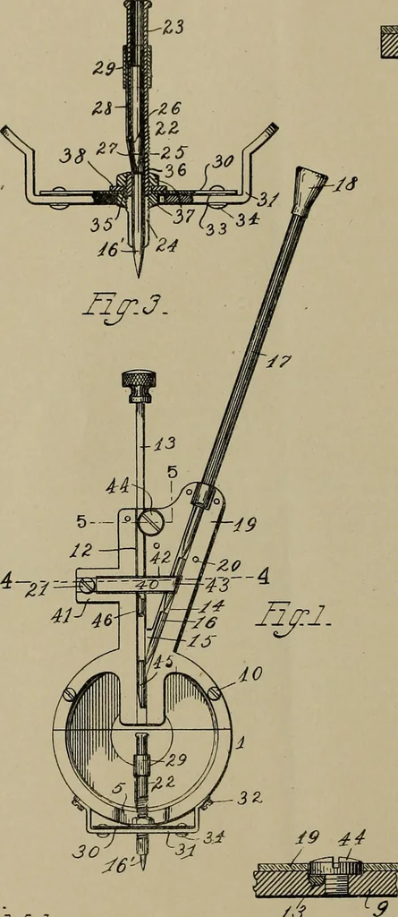 An illustration from [Graphophone patents], 1878, leaf 245