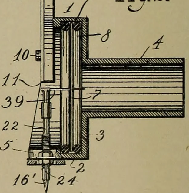 An illustration from [Graphophone patents], 1878, leaf 245