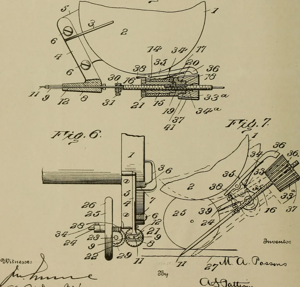 An illustration from [Graphophone patents], 1878, leaf 255