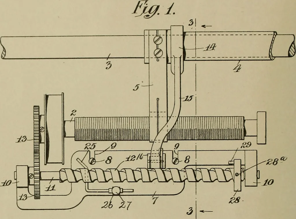 An illustration from [Graphophone patents], 1878, leaf 281