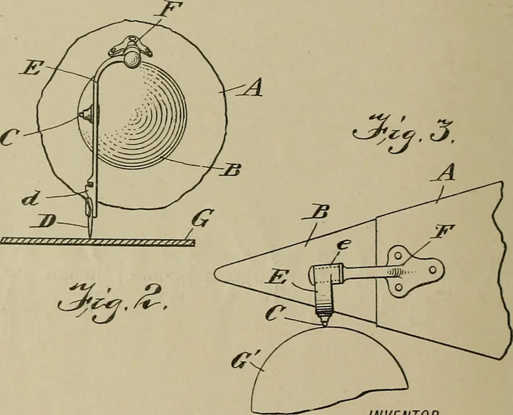 An illustration from [Graphophone patents], 1878, leaf 295