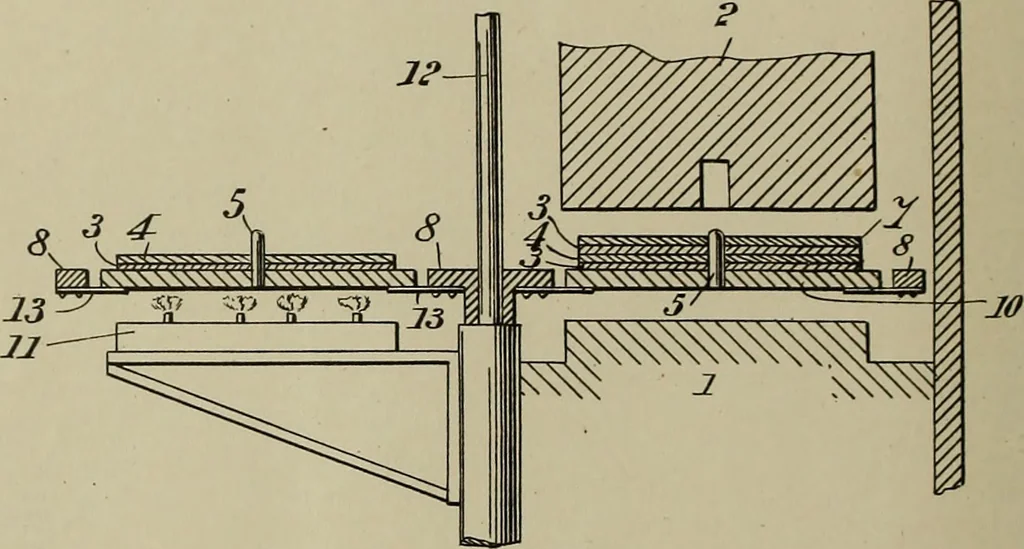 An illustration from [Graphophone patents], 1878, leaf 345
