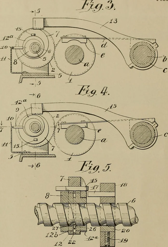 An illustration from [Graphophone patents], 1878, leaf 35