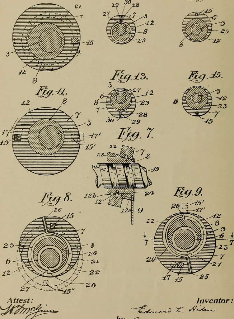 An illustration from [Graphophone patents], 1878, leaf 37