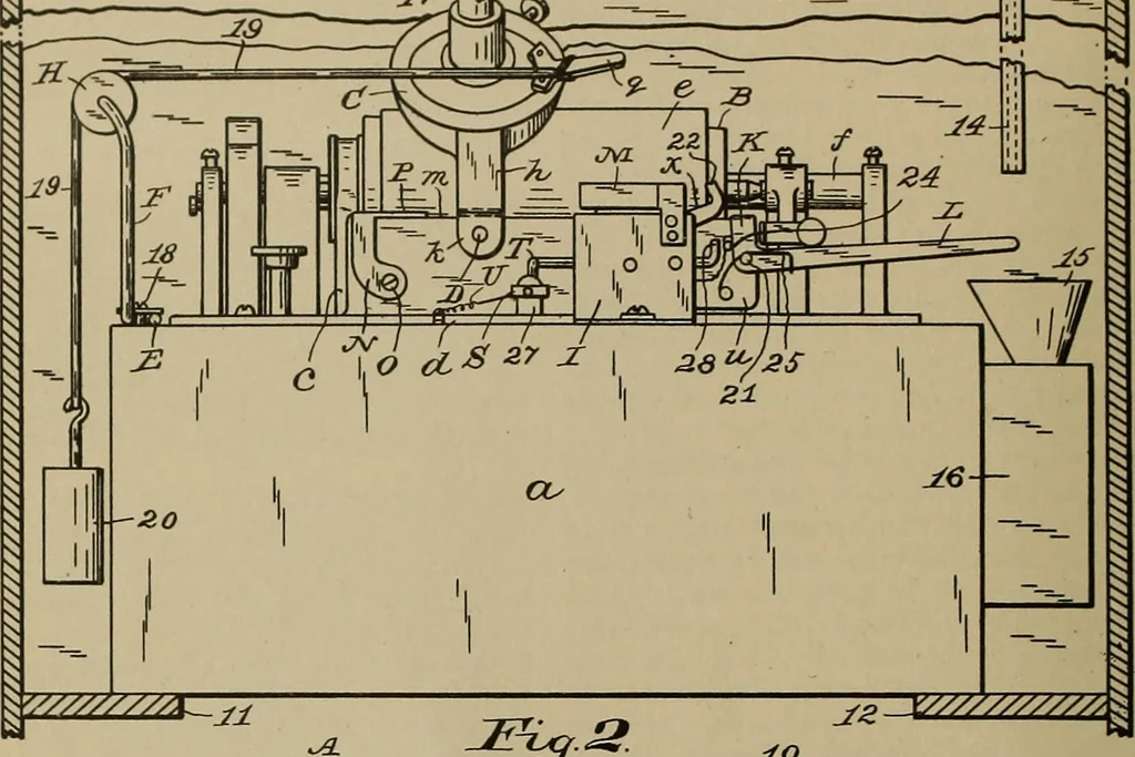 An illustration from [Graphophone patents], 1878, leaf 385