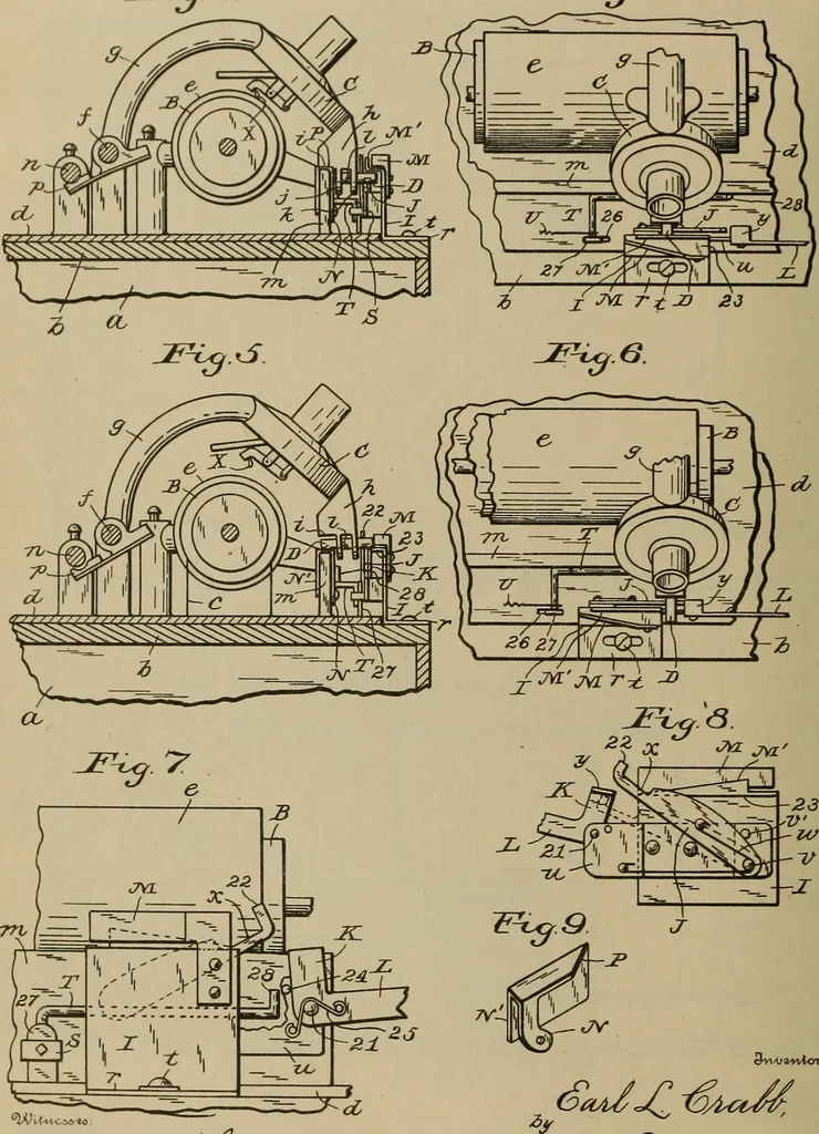 An illustration from [Graphophone patents], 1878, leaf 387