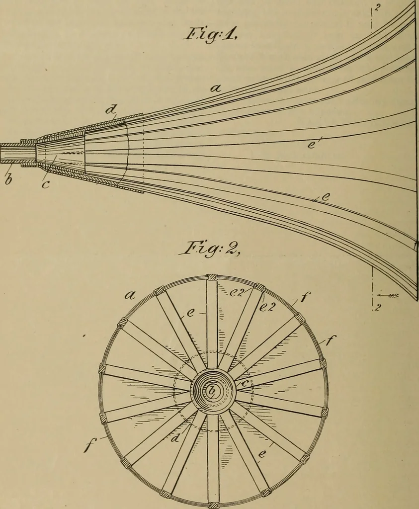 An illustration from [Graphophone patents], 1878, leaf 405