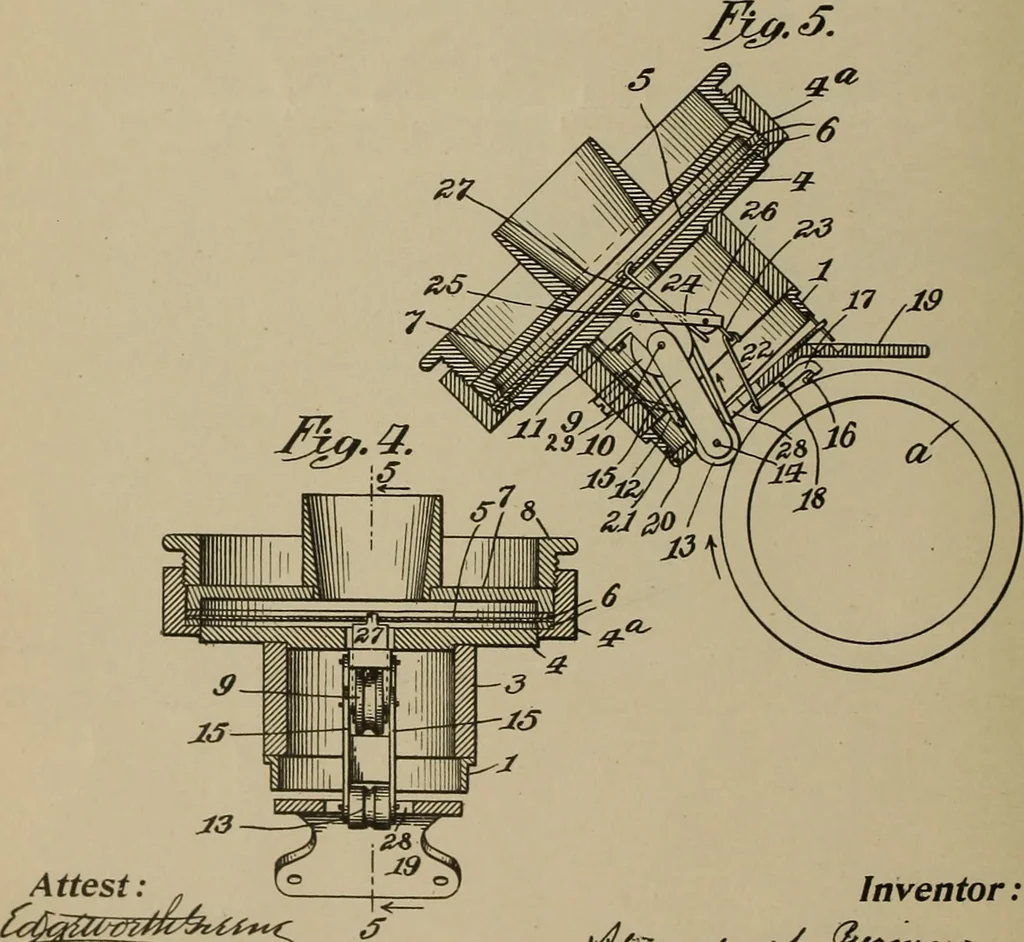An illustration from [Graphophone patents], 1878, leaf 411