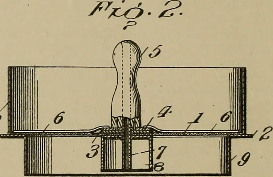 An illustration from [Graphophone patents], 1878, leaf 43