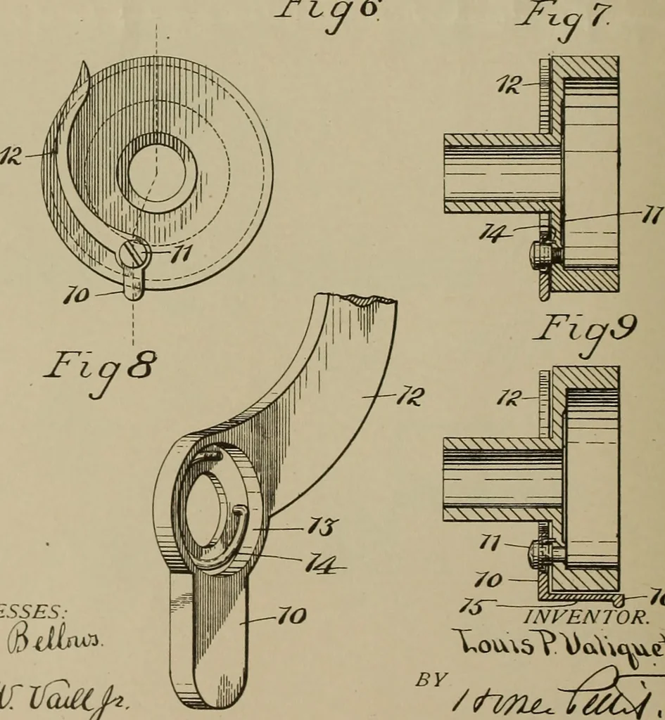 An illustration from [Graphophone patents], 1878, leaf 435