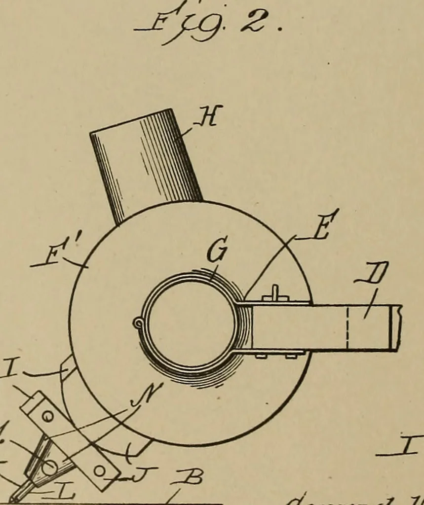 An illustration from [Graphophone patents], 1878, leaf 447