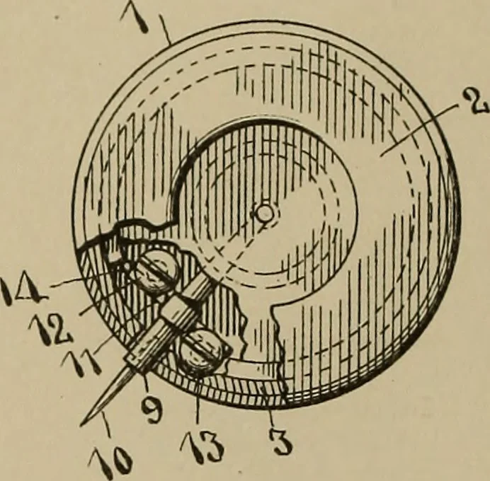 An illustration from [Graphophone patents], 1878, leaf 47