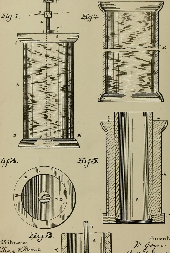 An illustration from [Graphophone patents], 1878, leaf 489