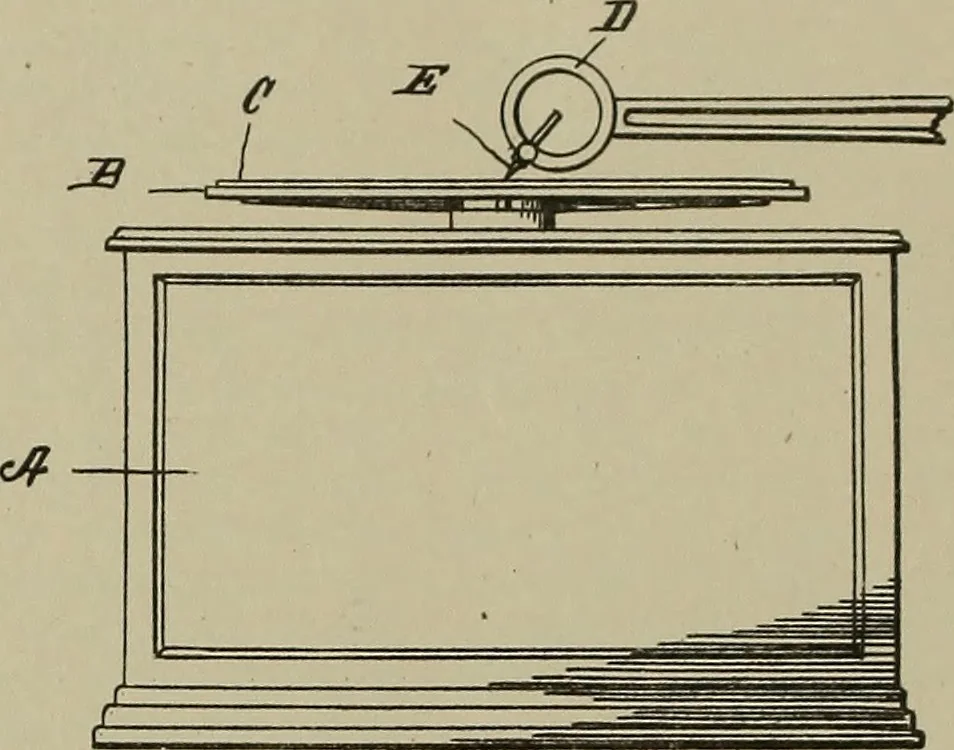 An illustration from [Graphophone patents], 1878, leaf 493