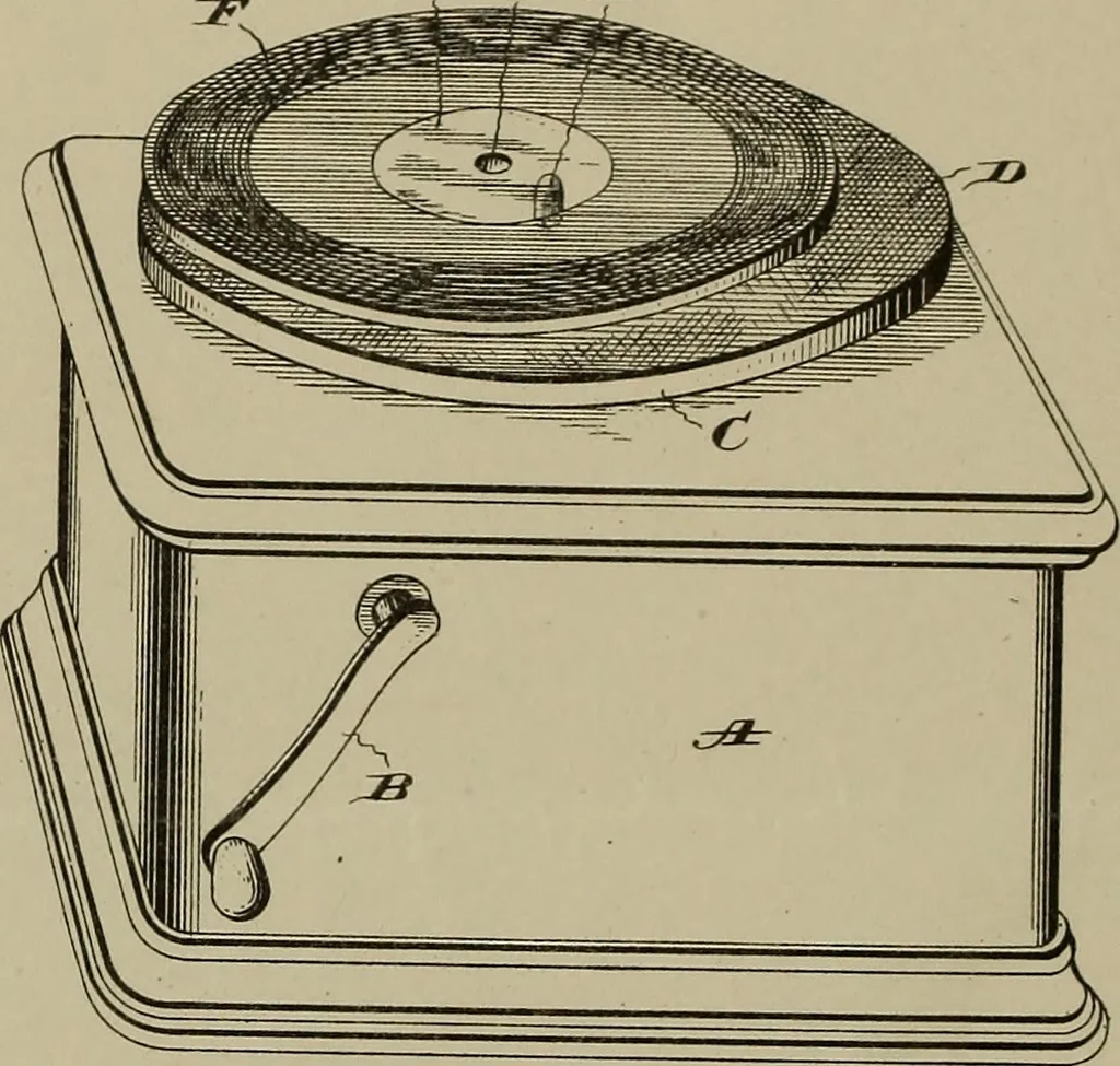 An illustration from [Graphophone patents], 1878, leaf 519