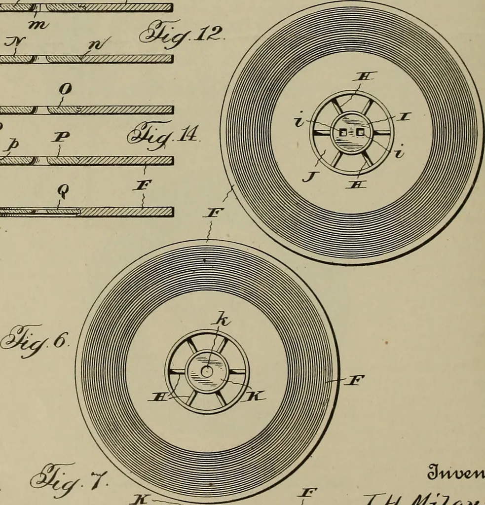 An illustration from [Graphophone patents], 1878, leaf 521