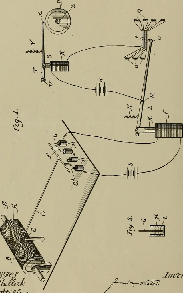 An illustration from [Graphophone patents], 1878, leaf 541