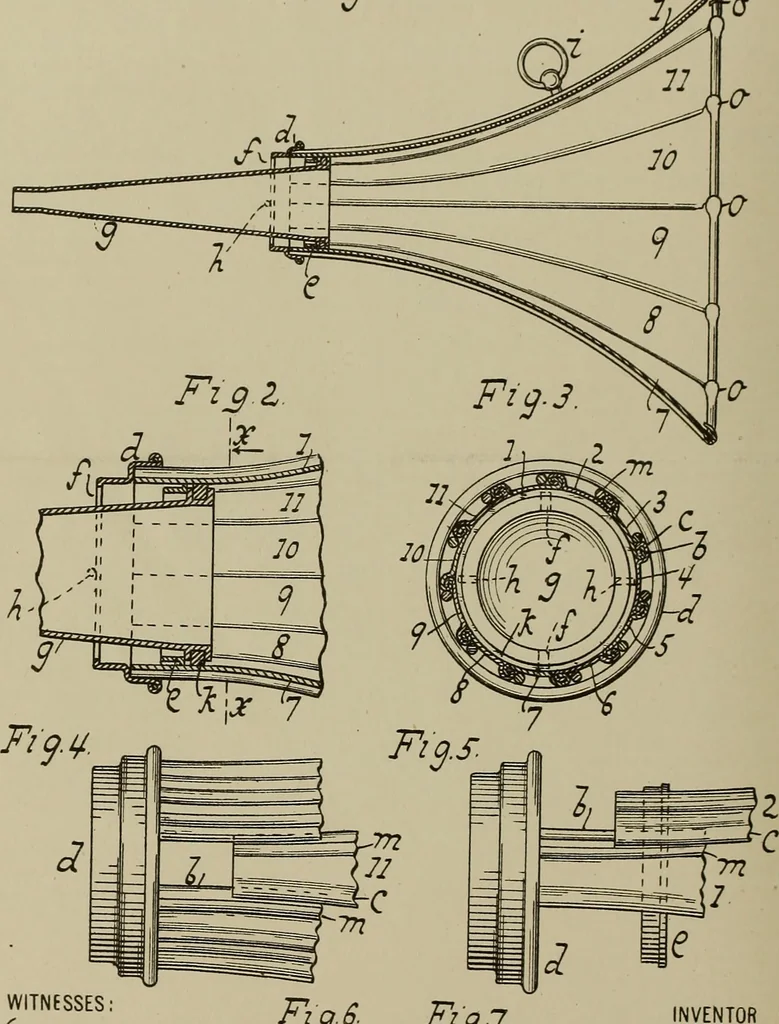 An illustration from [Graphophone patents], 1878, leaf 577