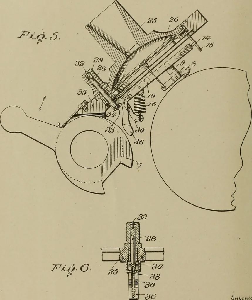 An illustration from [Graphophone patents], 1878, leaf 585