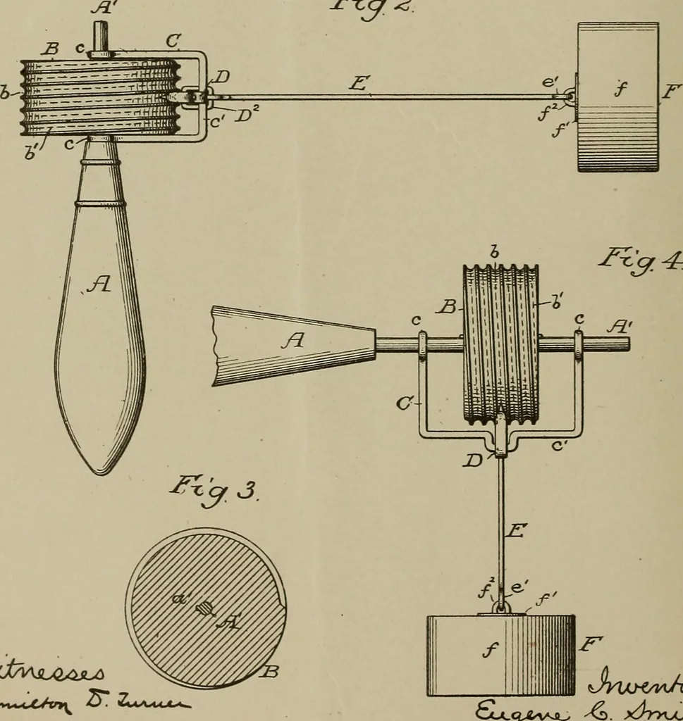 An illustration from [Graphophone patents], 1878, leaf 607